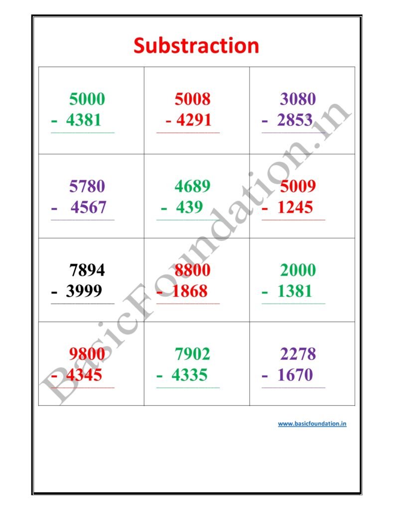 Substraction